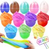 Enrosa Easter Basket Stuffers, 12 Pack Butter Slime Kit Easter Eggs Toys for Kids, Easter Egg Fillers, Slime Easter Eggs, for Easter Egg Hunt, Easter Basket Fillers Party Favors