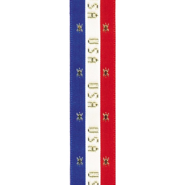 Offray America USA Stripe Craft Ribbon, 7/8-Inch Wide by 10-Yard Spool, Red/White/Blue