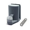 Smooth 4x Twin Top Double 4x bottom hooks Shower Door Rollers/Runners 25mm wheels Diameter