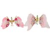 Butterfly Hair Clip,2Pcs Metal Butterfly Hair Clamps with Rhinestones,Elegant Colorful Butterfly Hairpin Hair Accessories for Women