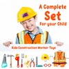 Cosmic Chameleon Kids Construction Toys- 13Pcs Pretend Play Toys Set with Kids Construction Hat, Vest & More- Kids Tool Set for Boys & Girls- Halloween Kids Construction Worker Costume, Birthday Gift