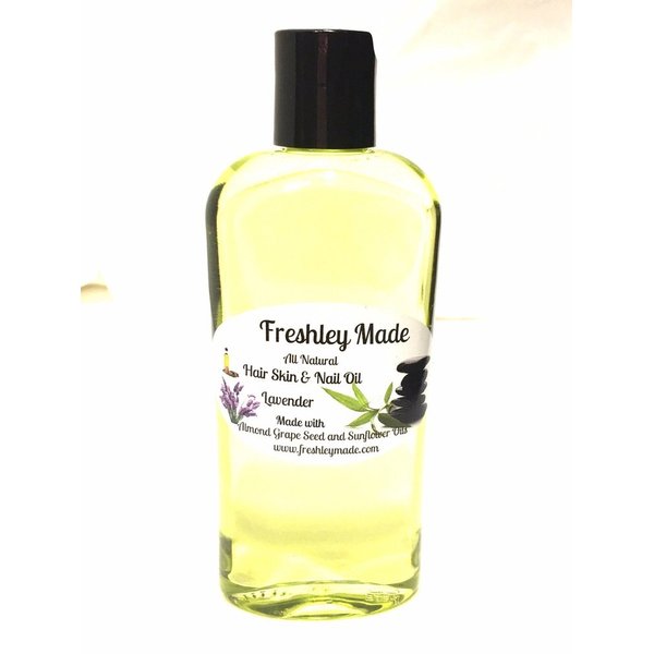 Freshley Made All Natural Hair Skin and Nail Oil (Lavender)