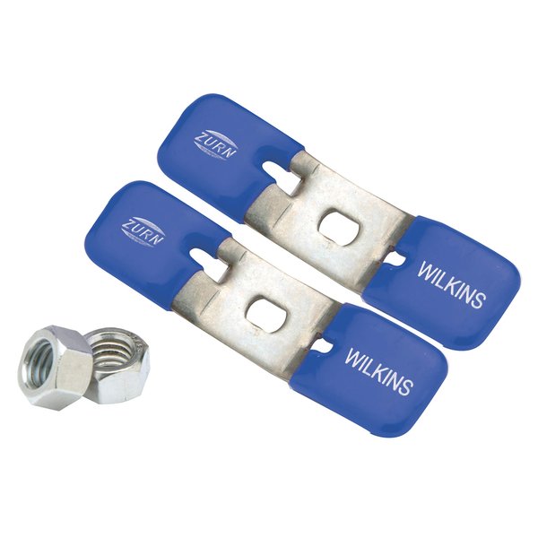 Zurn Wilkins RK34-BVHD 3/4" Ball Valve Repair Handles (Pair), Stainless Steel, Blue, Non-Potable
