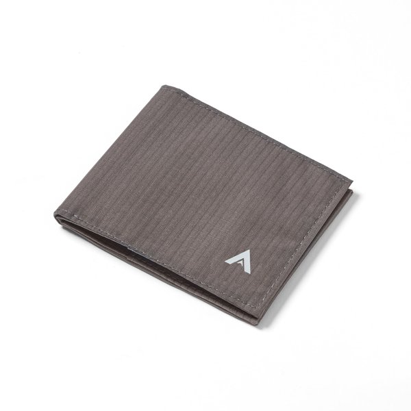 Allett Sport Wallet, Charcoal Grey | Nylon, RFID Blocking, Bifold, Slim, Minimalistic, Front Pocket | Holds 2-10+ Cards | for Men & Women