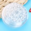 50pcs Eyelash Glue Pallet Disposable Eyelash Glue Holder Transparent Plastic Eye Lash Extension Glue Stand Pad 4.8cm