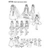 Simplicity 4719 Doll Fancy Clothing Sewing Pattern for Girls by Andrea Schewe, Size 11.5''