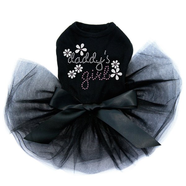 Daddy's Girl #3 - Dog Tutu Dress, L Black