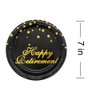 Pandecor Retirement Party Supplies,48 PCS Happy Retirement Disposable 7 Inch Paper Plates Dessert Plates