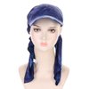 DINPREY Long Pretied Head Scarves for Women Bandana Turban Hat Chemo Cancer Headscarf Headwraps Headwear for bald women hair wraps Hair Cover Hat (3 PCS Tie Dye)