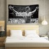 OOOYIY Conquer Flag for Arnold Schwarzenegger 3×5 Feet Funny Poster Banner Wall Outdoor Hanging Flag with 4 Brass Grommets for College Dorm Room Decor
