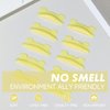 PERMANIA Lash Lift Rods, 2024 New Self-adhesive Super Soft 10Pcs/5Sizes Lash Lift Pads Extreme Eyelash Curler (Yellow)