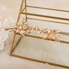 Samlbale Gold Hair Accessories Bride Wedding Hair Pins, Bridal Head Piece Gold Hair Pins Hair Accessories for Women girls Pack of 2