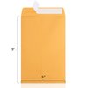 Poever 6x9 Catalog Envelopes 100 Pack Small Envelopes Brown Kraft Self Seal Security Mailing Envelopes for Documents, Cards, Photos, Office, Business