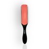 KURL & KO. Curly Hair Brush (Black & Red) 9 Row Defining Styling Brush for Styling, Smoothing Longer Hair and Defining Curls - For Women and Men