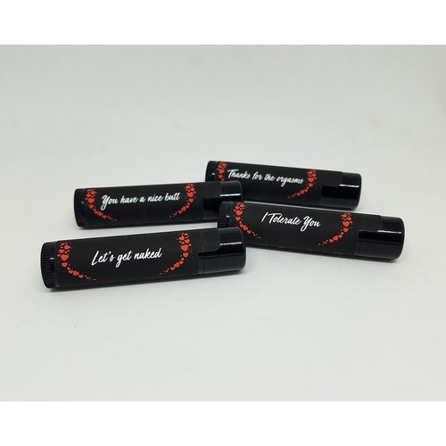 Funny Valentine's Lip Balm | Happy Valentine's Day | All-Natural Beeswax Lip Balm