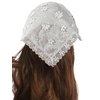 SHENHE Women's Head Scarf Headband Bandana Head Kerchief Elegant Hair Band White Flower Lace One-Size