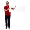 SmartSign 12 x 30 inches Visitor Reusable Stencil with 6" Letter Height, 63 Mil Plastic, Easy to Wash, for Parking Lots, Schools, Hospitals, Event Venues, Office Buildings, USA Made