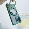 YG Culture Diamond Bling Mirror Cell Phone Grip Stand, Supports Magnetic Charging, Adjustable Angles, Always Keep Your Beauty on Point(Green)
