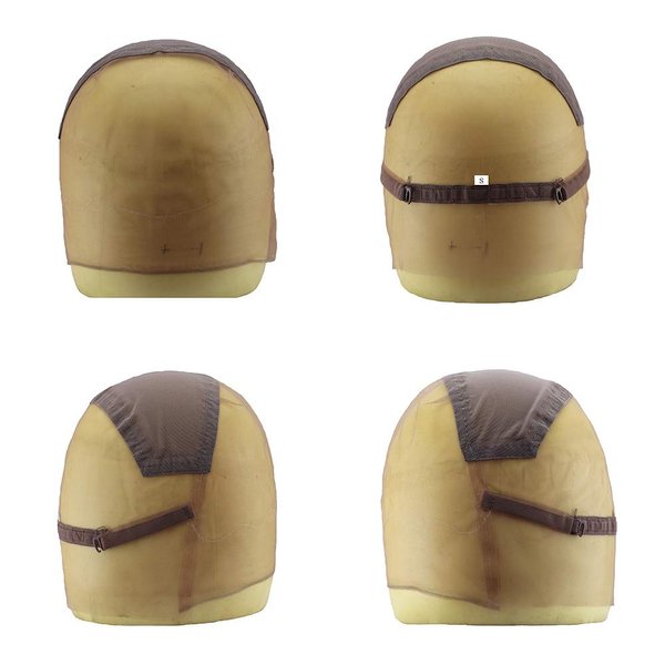 Blizzard Hair Human Hair Lace Wig Cap For Making Wigs Full Lace Wig Caps with Adjustable Strap in the Back (Small, Borwn)