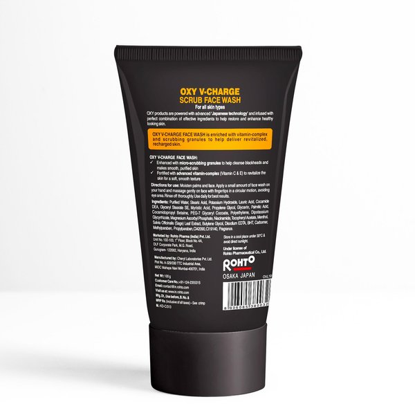 Oxy V-Charge Scrub Face Wash, 100g