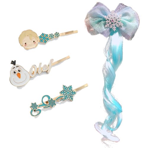 Anime Frzen Metal Hair Clips for Family Friend Gifts