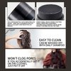 Hair Fibers for Thinning Hair - Light & Thick Hairline Powder Long-Lasting Adsorption Hair Texture Powder Hair Root Touch Up Fibers Waterproof and Windproof Hair Powder for Men&Women (Black)
