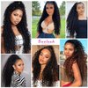 Short Curly Human Hair Ponytail Extension Wrap Drawstring Ponytails for Black Women Remy Human Hair Extensions Small Curly Ponytail with 2 Clips Natural Black (12 Inch)