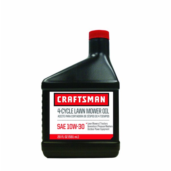 Craftsman SAE 10w-30 4 Cycle Lawnmower Oil CMXG0AW1320, 20oz, Case of 12