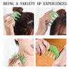 KuuGuu 2 PCS Jade Combs Massage Stone Hair Comb,ade Hair Comb Scalp Massager Comb Scalp Care Massage Tool,Gua Sha Comb…