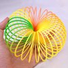 JOHOUSE Rainbow Magic Spring, 12 PCS Colorful Rainbow Neon Plastic Spring Toy, Fun Fun Goodie Bag Stuffers for Birthday Classroom Prizes and Party Favors Small Toys Gifts