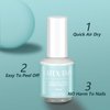 Soft gel Latex Nail Polish Barrier Peel Off 15ML White Latex Liquid Nail Simple Peel off Cuticle Guard for Nail Polish Liquid Peel Off Tape Fast Dry Manicure Varnish