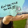 Run The Mile You're In Temporary Tattoos (3 Sheets) – Motivational Fine Line Vegan Ink – Waterproof & Sweatproof – Marathon, 5K, Ultra Race Day Tattoo for Runners, Realistic Minimalist Look