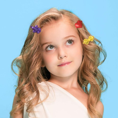 OIIKI 50 PCS Girls Plastic Hair Barrettes, Vintage 80s 90s Self Hinge Hair Clips Pins for Girls Kids Hair Accessories Decoration, Cute Cartoon Hairpins in Bow Butterfly Heart Flower -Mix Color