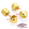 RCLIONS Brass RC Wheel Hex Hub 5mm Drive Adapter for TRX4M 1/18th RC Crawler Car Upgrades