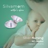Silvamom® The Original Silver Nursing Cups | Nipple Shields for Nursing Newborn Breastfeeding | 925 Silver | Nickel Free | Newborn Essentials Must Haves | Soothies and Protect (Regular Size)