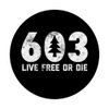 Live Free or Die: 603 tree New Hampshire area code handle PopSockets PopGrip: Swappable Grip for Phones & Tablets