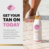 Fake Bake Flawless Darker Self-Tanning Liquid Streak-Free, Long-Lasting Natural Glow For All Skin Tones - Sunless Tanner Includes Professional Application Mitt, Black Coconut Scent - 6 oz (Pack of 2)