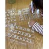 LuckyShe Acrylic Dry Erase Board Kids Personalized ABC Letters Numbers Wipe Off Trace Boards Mess Free,Set of 3