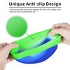 Aegend Kids Swim Cap (Age 4-8), 2 Pack, Blue & Green