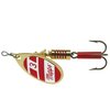 Mepps Aglia Plain Treble Fishing Lure, 1/4-Ounce, Gold Red White