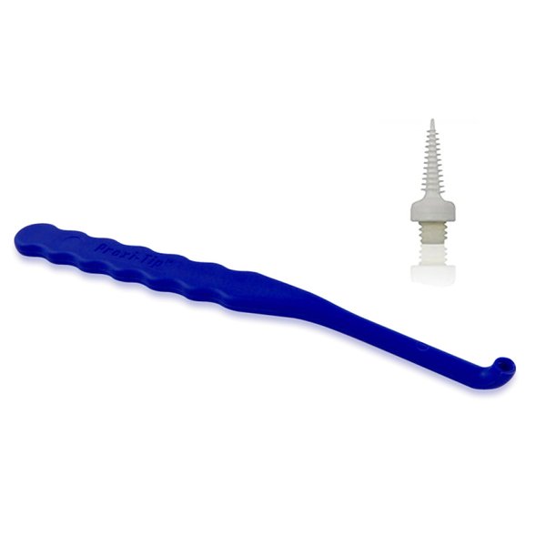 Tess Oral Health Interdental Brush Handle With 24 Proxi Tips - Your Superior Dental Floss Alternative for Implants, Bridges, and Orthodontics