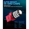 Yorkim Ultra Bright 7440 Led Bulb Red T20 7441 7443 7444 W21W Led Bulb for Backup Reverse Light, Break Light, Tail Light, Turn Signal Light Pack of 2 - Red