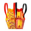 Tiny Mills Fire Truck Themed Party Favor Bags Treat Bags with Handles, Firefighter Fire Engine Birthday Party Goodie Bags Candy Bags for Toddler Birthday Party, Pack of 12