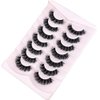Eyelashes Russian Strip Lashes Natural Look Eye Lashes False Lashes Wispy D Curly Fluffy 3D Effect Cat Eye Soft Fake Eye Lashes Pack 7 Pairs (Z3)