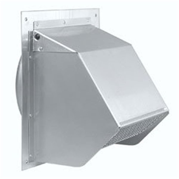 Broan 6" 641 Wall Cap Round Duct for Range Hoods and Bath Ventilation Fans, Aluminum