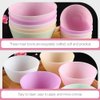 Beavorty Silicone Bowl 5 Pcs Silicone Facial Mask Mixing Bowls Mud Masks Bowls Skin Care Mixing Tools for Home Women Salon Diy Craft Spa Kit