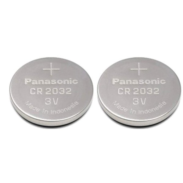Panasonic CR2032 Battery (2 Pack), Lithium Coin Cell, 3V