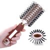 PERFEHAIR Oval Styling Vent Hair Brush for Blow Drying, Double Sided Boar and Nylon Bristle Brush for Medium Short Length Hair