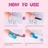 AIJIMEI Solid Nail Gel Polish with Nail Glitter & Nail Blending Glue Kit 3in1 Solid Cream GelPolish with Nail Blending GlueGel for DIY NailArt Design GelNail Polish Thinner
