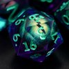 Maywin Dungeons and Dragons Dice Set,Liquid Core Dragon Eye Dice Set,DND Polyhedral Dice Set for TTRPG